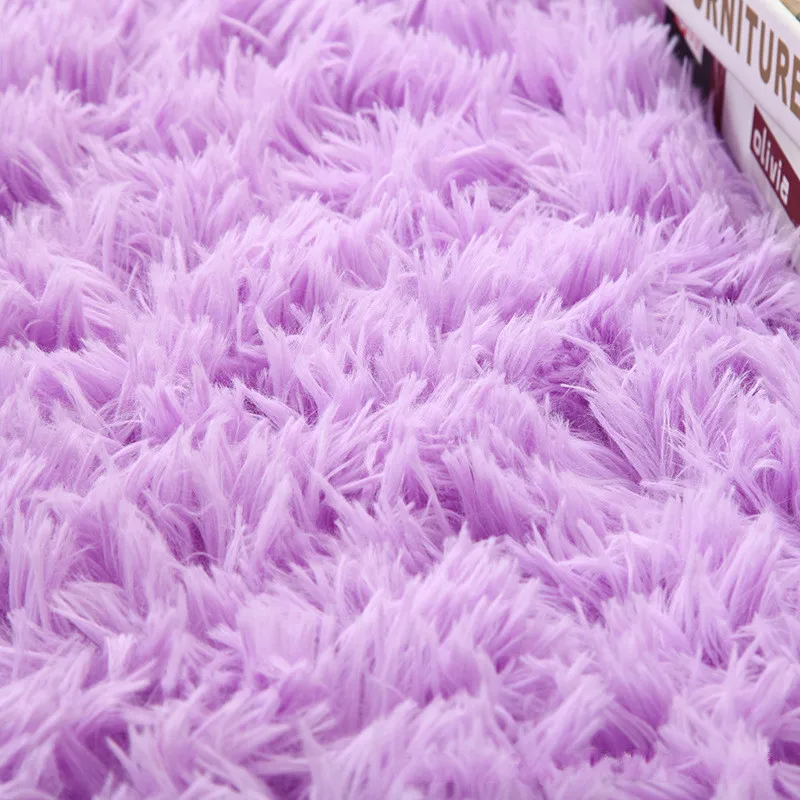 Super Soft Silk Wool Rug Indoor Modern Shag Area Silky Rugs Bedroom Floor Mat Baby Nursery Children Carpet30 | Дом и сад