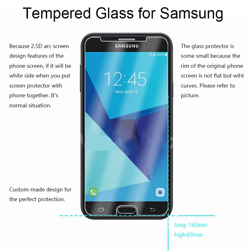 Закаленное стекло 9H для Samsung Galaxy J7 J5 J3 2016 2017 Защита экрана 2015 Prime J6 2018