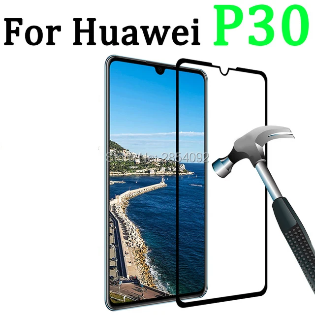 

Чехол для Huawei P30 закаленное стекло p 30 lite защита для экрана huaweii huavei защитная пленка huawey huewei p30lite легкое Стекло 9h