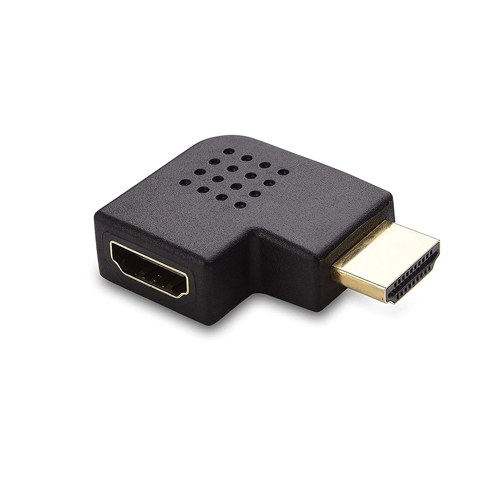 2 шт./компл. штекер Женский HDMI правый + левый угол порт сохранения вертикальный