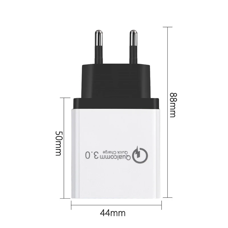 18 Вт QC3.0 USB 2.1A зарядное устройство для мобильного телефона 3 порта Быстрая зарядка