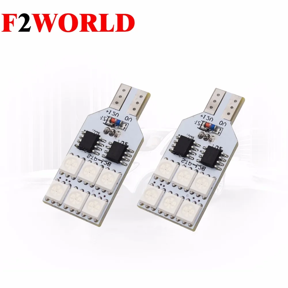1 комплект * Идеальный светодиод 12 В самый дешевый T10 5050 12SMD с дистанционным