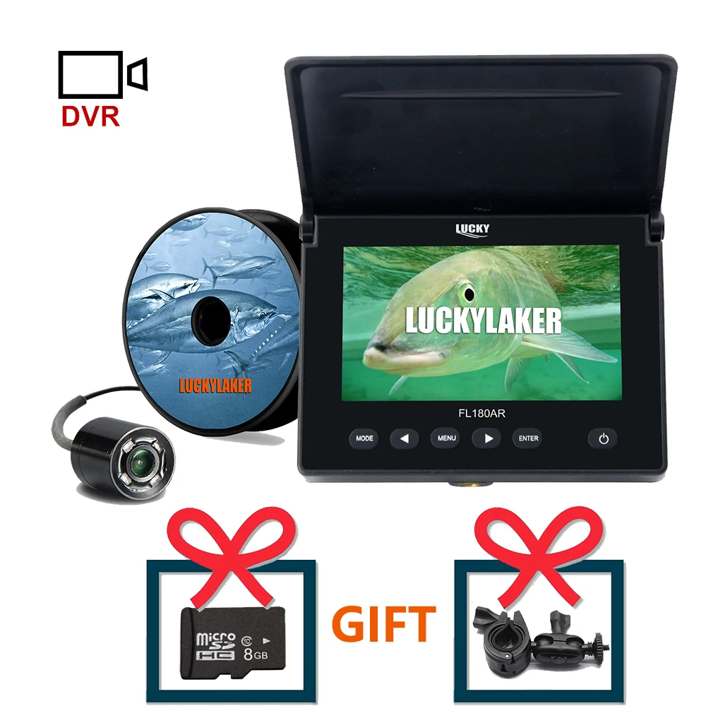 Lucky Портативный Рыбалка Камера 4 3 дюйма TFT RGB монитор IP68 Водонепроницаемая
