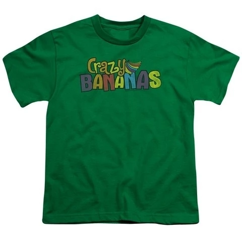 Trevco Dubble Bubble-Crazy Bananas-Молодежная Футболка с коротким рукавом 18-1-Kelly Green Small |