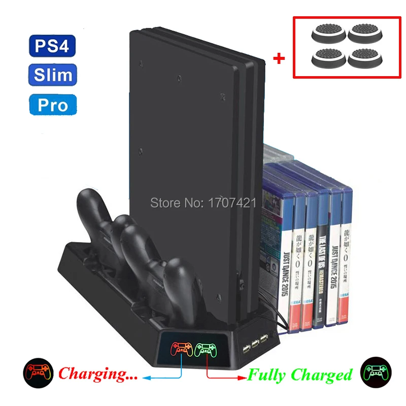 Новинка для PlayStation 4 PS4 Pro Slim консоль вертикальная подставка охлаждающий