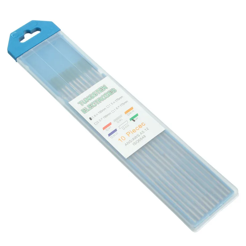 10 шт./компл. сварочный стержень зеленый конец чистый вольфрамовый электрод 1 6X150