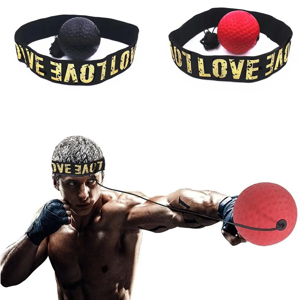 Ручной глаз Тренировочный Набор головное крепление бокса рефлекторный мяч для