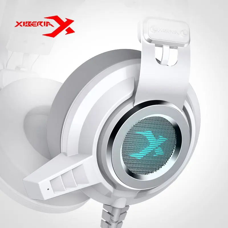 Top XIBERIA V2 7 1 проводные Игровые наушники с объемным звуком Светящиеся светодиодный