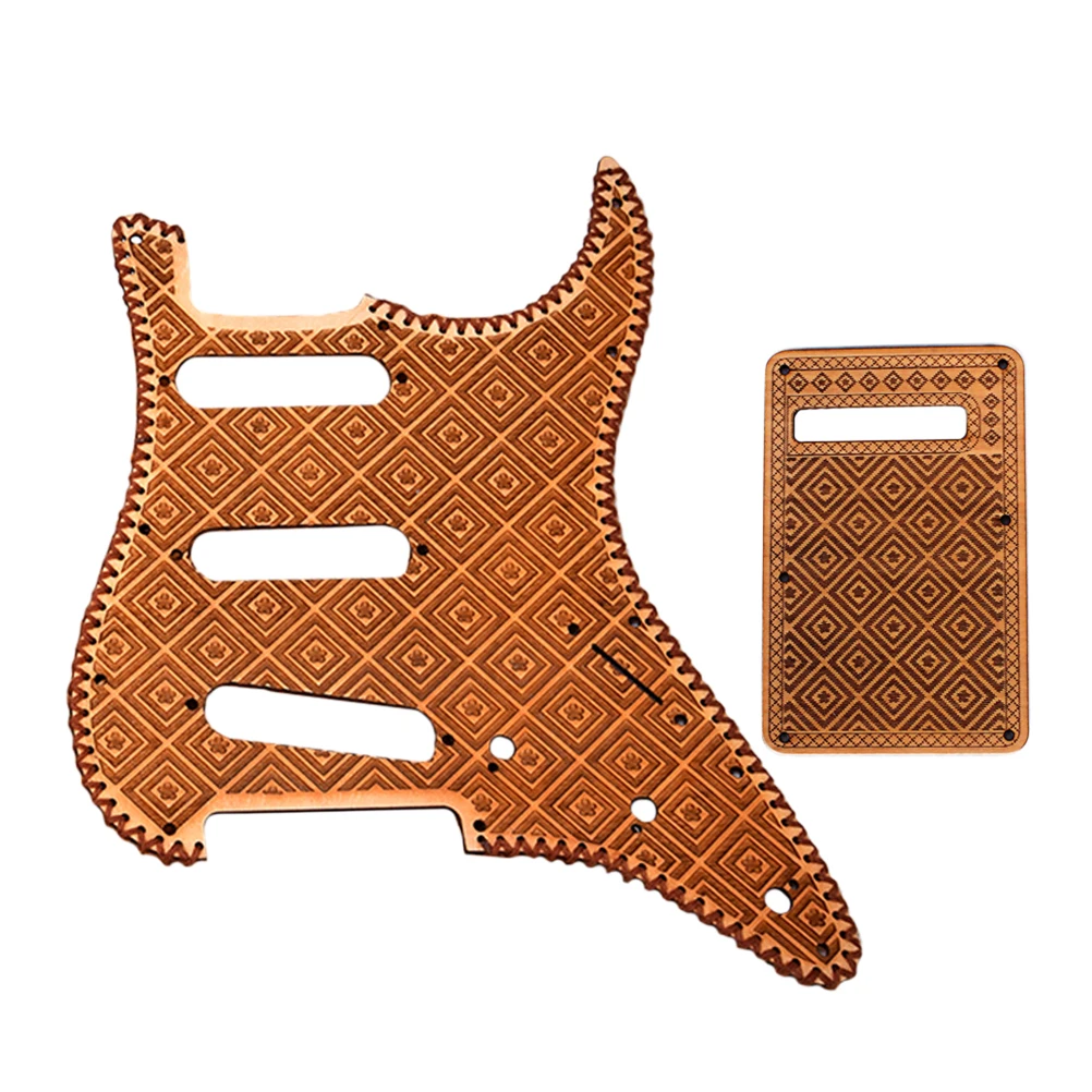 Клен дерево одна катушка Pickguard пикапы и задний кожух набор для fender Stratocaster