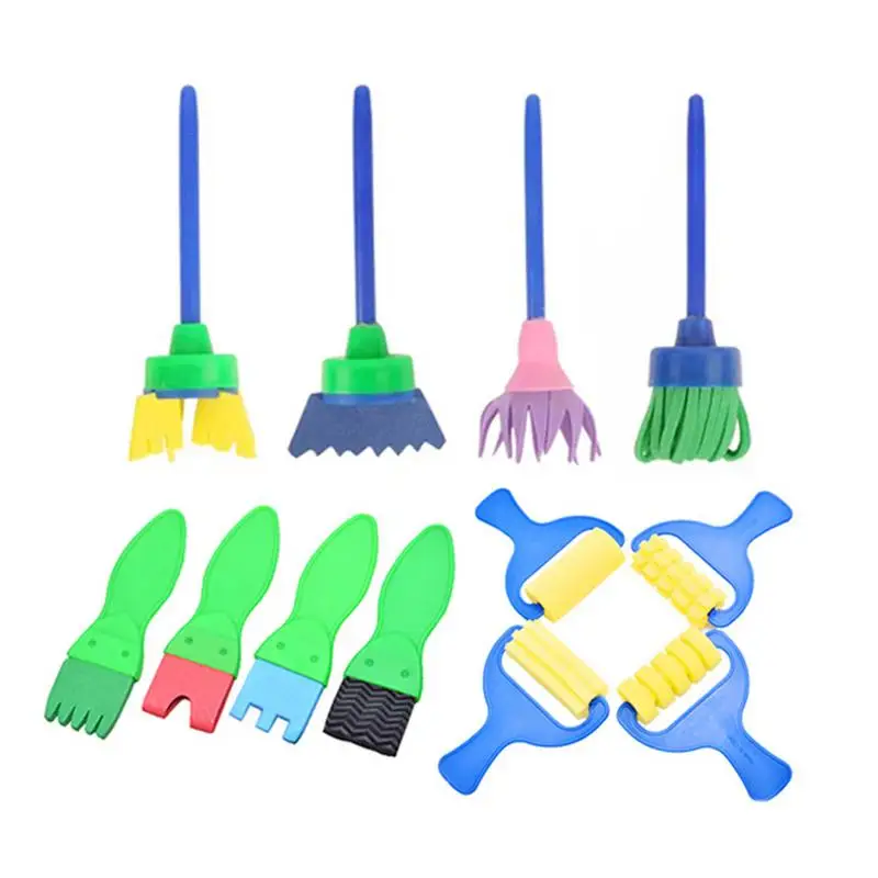 

56PCS/Set Sponge Art Brush letter Children Kids Art Craft Painting DIY Toy Home Education Toy for boys girls birthdays gift