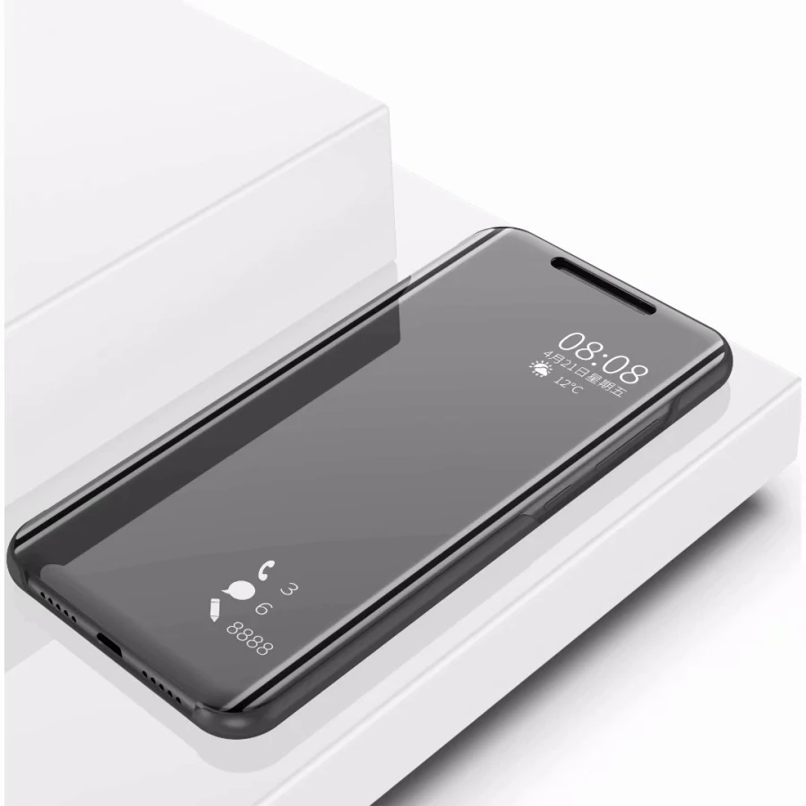 Clear View Mirror Smart Case For Xiaomi Redmi 5 plus 4X Note 3 Pro 6 S2 6A Cover mi 8 SE 5C MIX 2 MAX A1 A2 F1 Stand | Мобильные