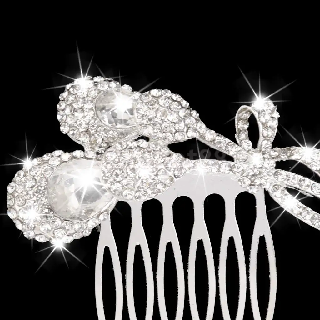 SPMART свадебный гребень для волос со стразами букет невесты с бантом|rhinestone hair comb|hair