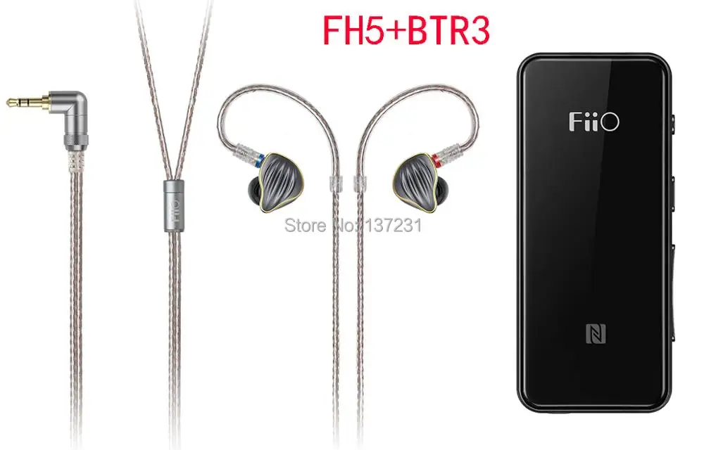 FiiO FH5 + BTR3 Bluetooth amp Knowles съемный кабель MMCX Дизайн Quad Driver Hybrid HIFI наушники 3 5 мм для iOS и