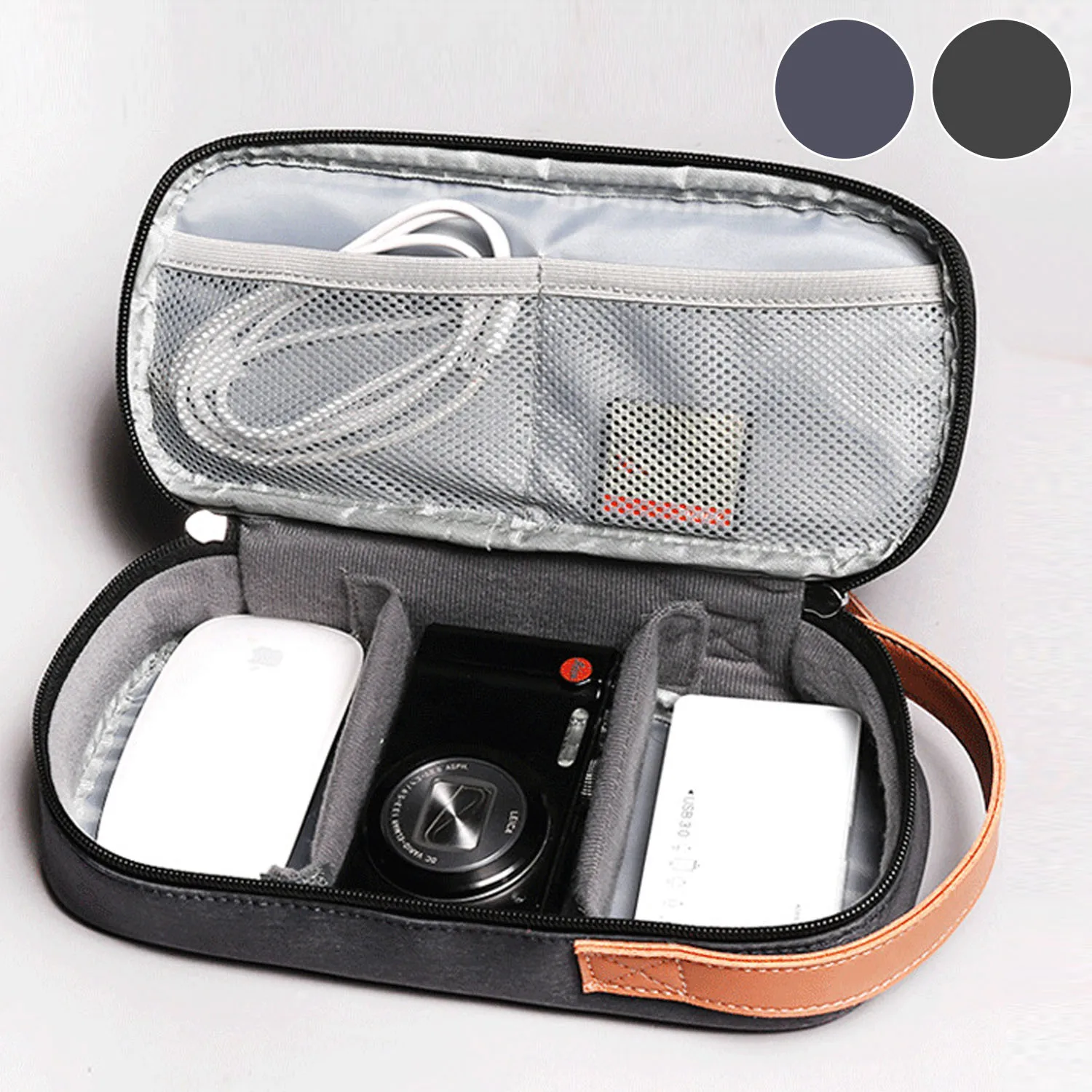 

Vococal Oxford Cloth Electronics Digital Storage Bag Case Organizer Pouch Waterproof for Airpods Air Pods Earphone Accessories
