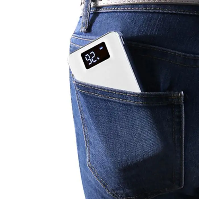 Оригинальный power Bank 20000 мАч Внешний аккумулятор быстрая зарядка Dual USB bank 18650