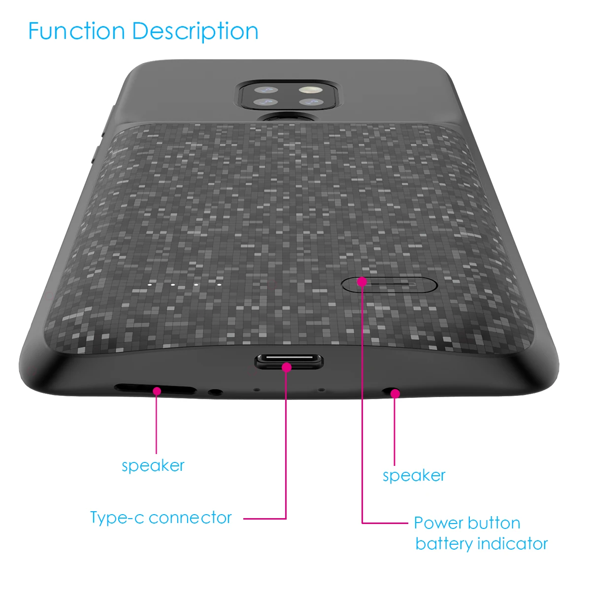 Для huawei mate 20 4700 мАч батарея зарядное устройство чехол для телефона внешний