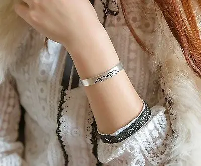 New Real S999 Sterling Silver Bangle Women Carved Clouds Bracelet 25g | Украшения и аксессуары