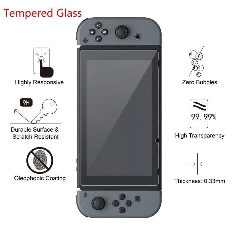 Набор игровых аксессуаров 6 в 1 черный красный синий для Nintendo Switch дорожная сумка