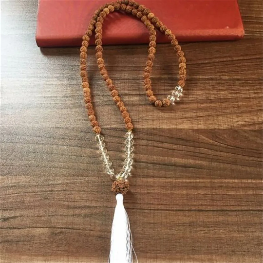 8MM108 Rudraksha kont ожерелье Новая энергия ручной работы Chakas Bless горячее Исцеление