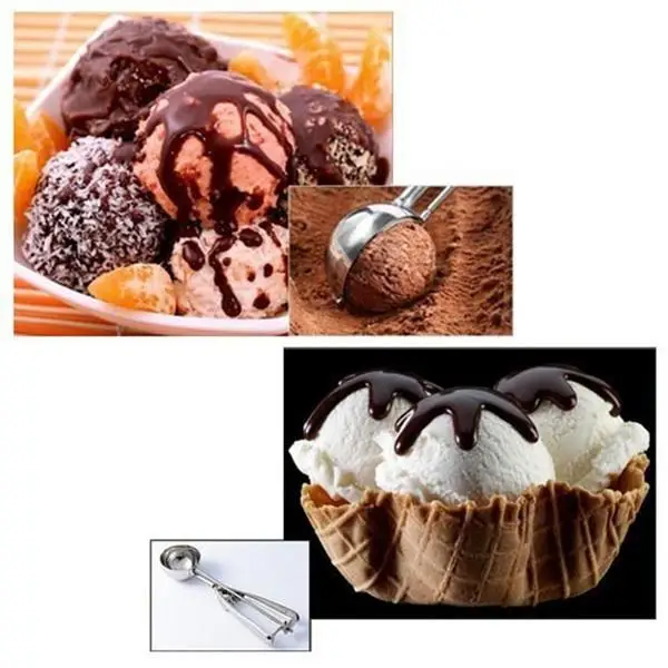 Kitchen Cookie Silver Cream Trigger Melon Steel Bakery Scoop Stainless Ice Scoops etc Ball Shop Release | Дом и сад