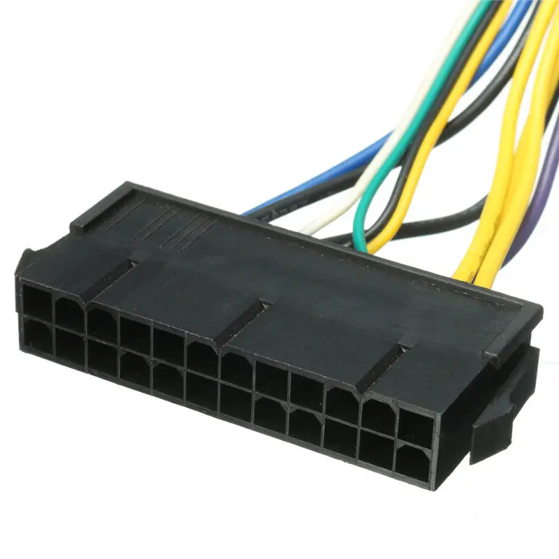 100 шт. 30 см материнская плата SFF 24pin в 2 порта 6pin 18 AWG адаптер питания для HP Z220 Z230 ATX