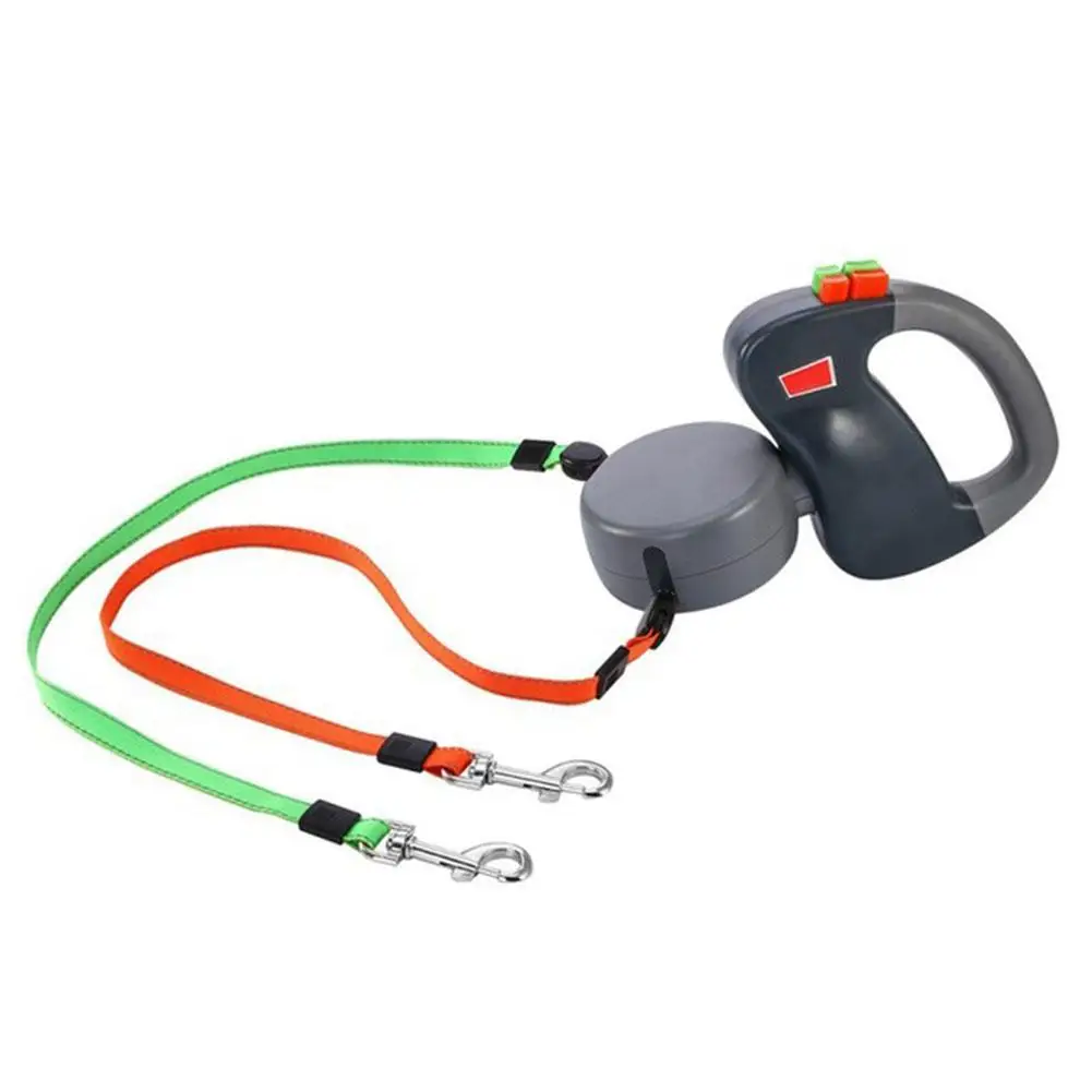 Adeeing Automatic Retractable Walking Double Lead Leash Dog Traction Rope For Pet Outdoor | Дом и сад