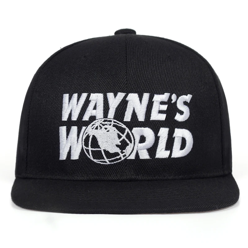 Новинка 2019 черная бейсболка WAYNE'S WORLD Модная стильная Снэпбэк Кепка с вышивкой