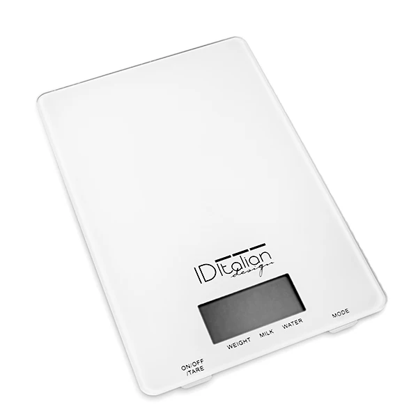 ID Italian IDECUACC01 Electronic kitchen scale 5 kg White Glass Tabletop Rectangle | Бытовая техника