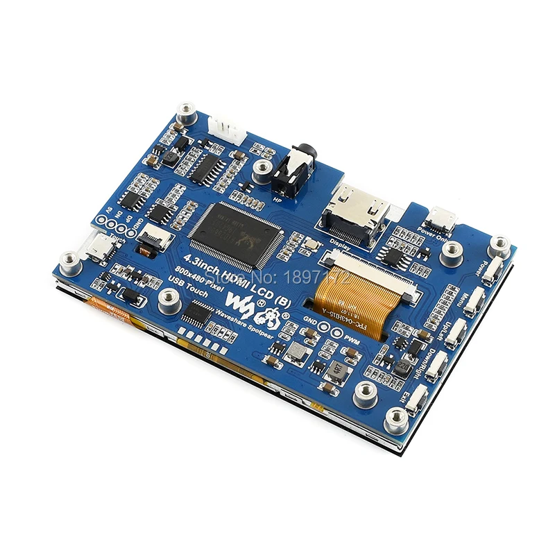 Raspberry Pi 4 3 дюймовый ЖК IPS 800x480 USB емкостный сенсорный экран для /4B/3B + 2B Мульти мини