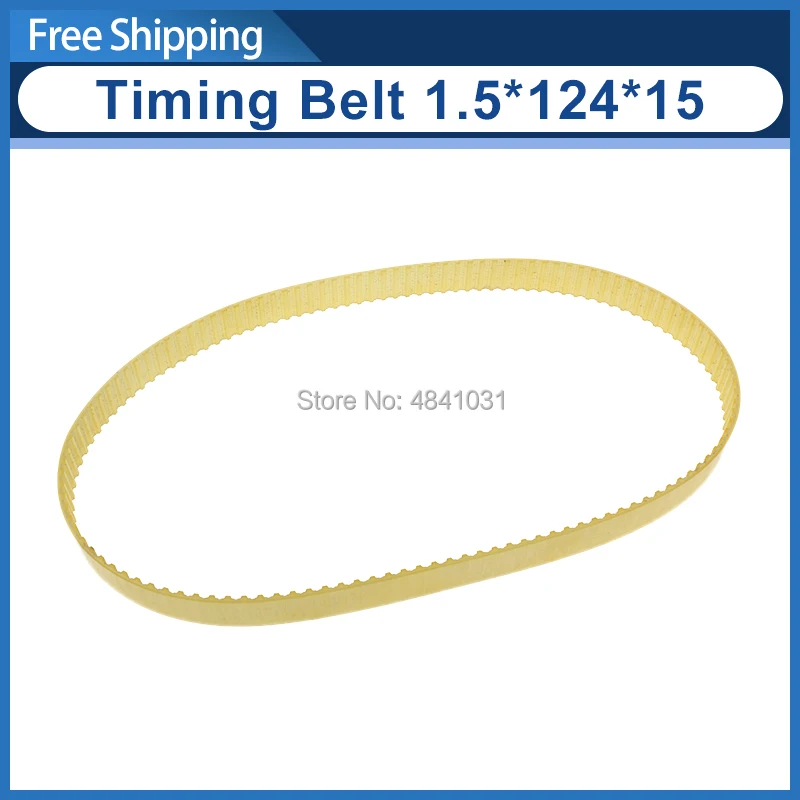 

Motor Transimision Belt/timing belt 124T/M1.5x124Tx15mm SIEG C6-1544