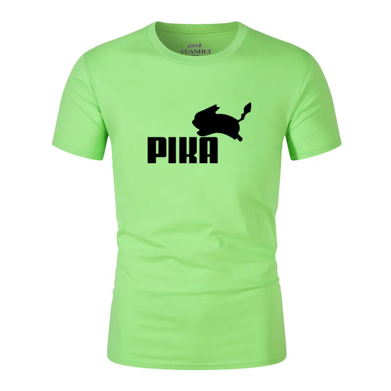2019 новые летние Футболка с покемонами аниме Pika женские футболки для маленьких