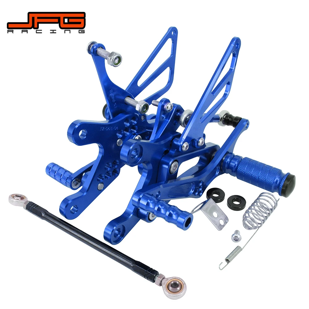 Мотоцикл алюминиевый ЧПУ Регулируемые подножки педали Rearset для YAMAHA YZFR1 YZF R1 2004 2006