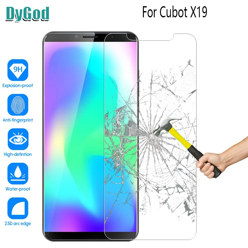 DyGod 5 93 дюйма для Cubot X19 закаленная Защитная стеклянная пленка экрана Мобильные