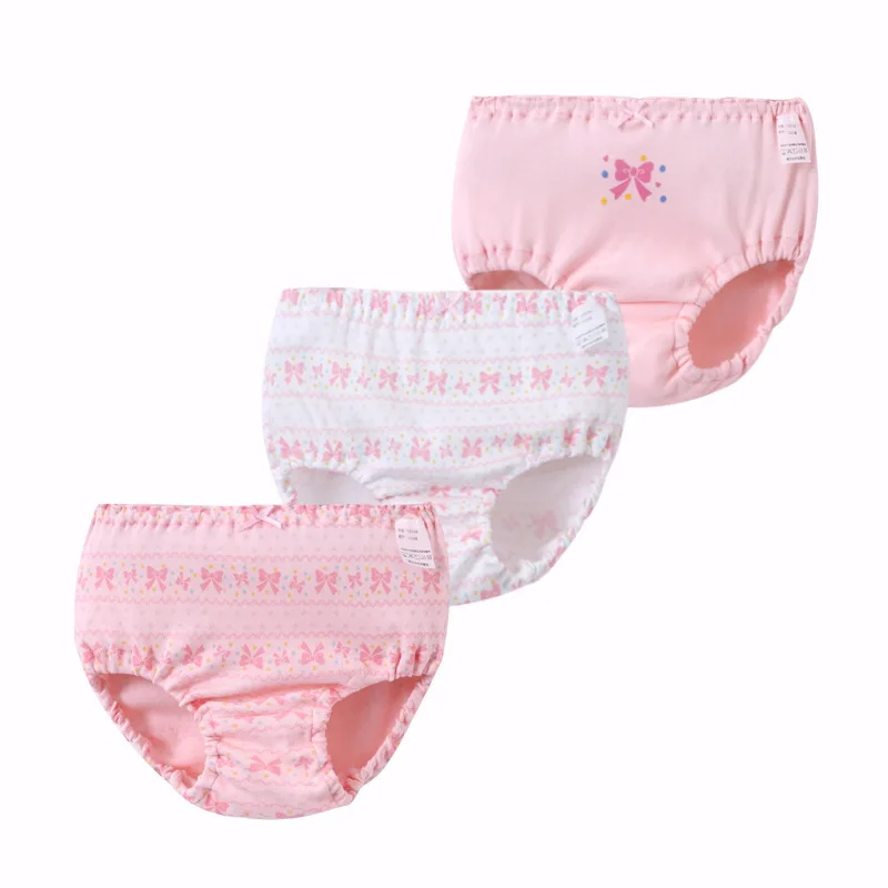Children girls underwear Underpants Three Bar Boxed My Parents Dear Woman Baby Bread Pants Cartoon 3Pcs/lot |