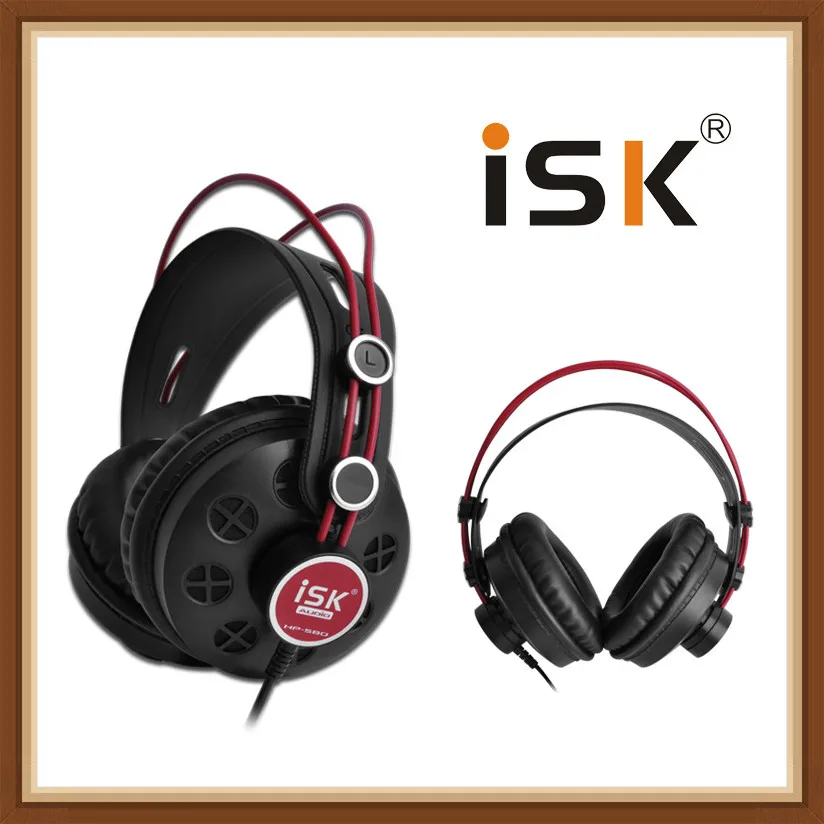 Полуоткрытые наушники ISK HP 580 HP580 динамические стереонаушники с мониторингом DJ
