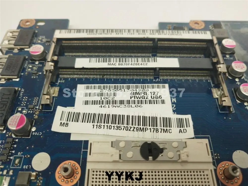Материнская плата для ноутбука Lenovo G570 4IMFG PIWG2 LA 675AP HM65 материнская 11S102001065