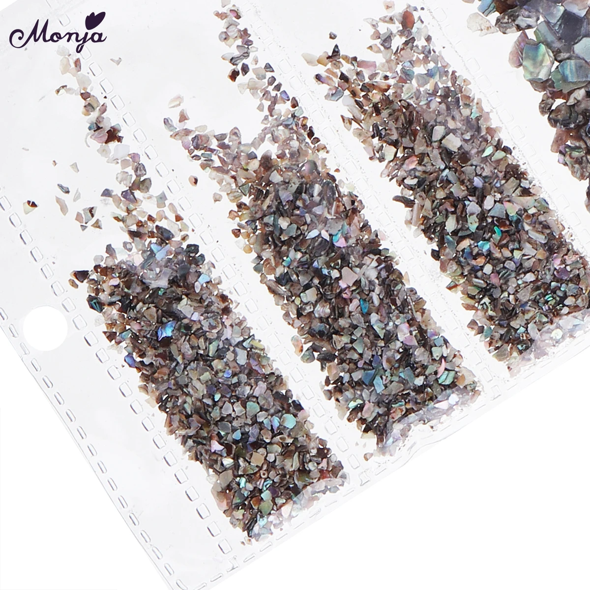 Monja дизайн ногтей Русалка ракушка стразы блестка сломанный фрагмент пыль DIY