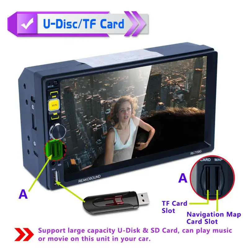 Универсальный 16G gps карты навигационная карта для Micro SD класс 10 TF последняя