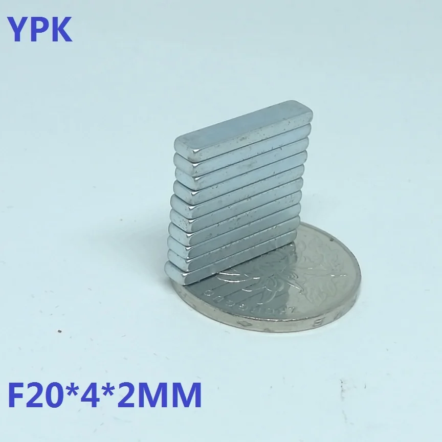 20 шт./лот N35 прямоугольные магниты f 20x4x2 супер сильный мм неодимовый магнит 20*4*2 x 4