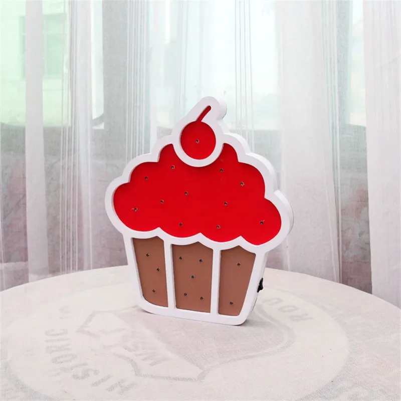 Фото INS Nordic Cartoon Night Lamp Cake Model Table Originality Room Wall Decoration For Party Wedding New Year Gift Dropship Лампы и INS Nordic Cartoon Night Lamp Cake Model Table Originality Room Wall Decoration For Party Wedding New Year Gift Dropship Лампы и