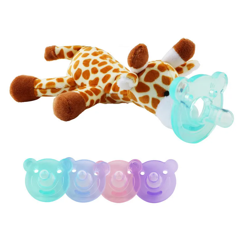 New Pattern Baby Appease Nipple Toys Suspension Type Animal Lint Flower Colour A Variety Of Silica Gel | Мать и ребенок