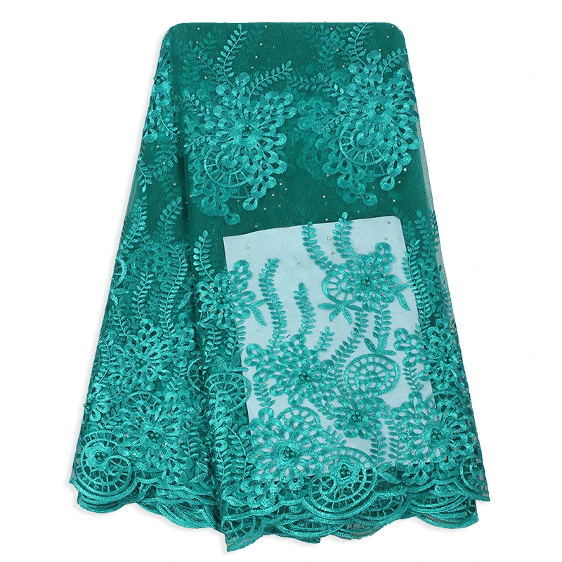 Высококачественная африканская кружевная ткань нигерийское свадебное платье с