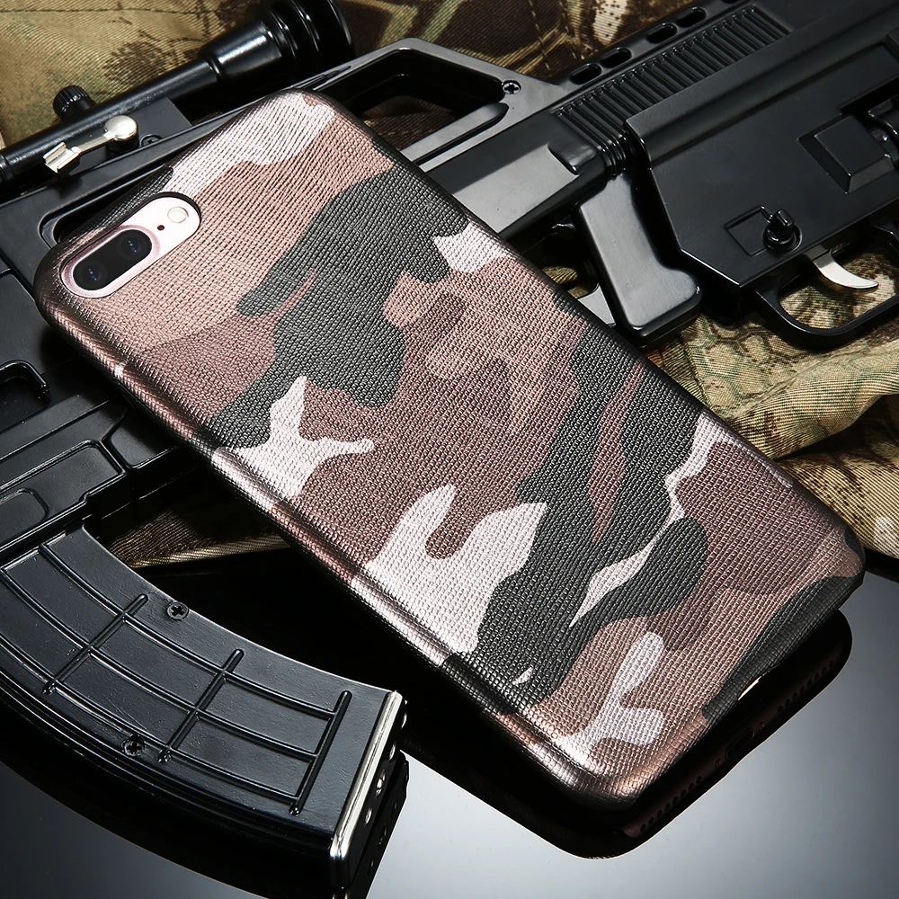 Чехол kisscase для iPhone X 7 8 5 5S SE классный камуфляж мягкий акрил + чехол телефона из