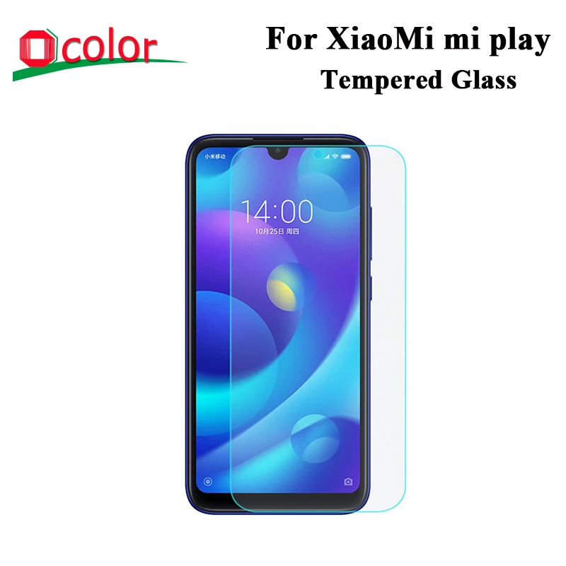 Закаленная пленка ocolor для XiaoMi mi play ультратонкая передняя защита экрана