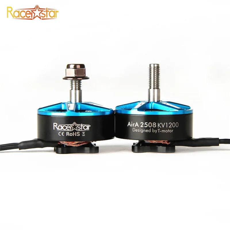 Бесщеточный двигатель Racerstar йки 2508 1200KV 4 6S CW Thread для радиоуправляемого дрона FPV