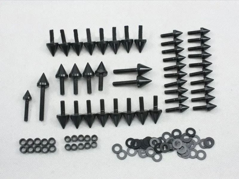 

Motorcycle Fairing Spike Screw Bolts Kit for 1999-2007 Honda CBR600 F4 F4i 2004 2005 2006 Aluminum Accessories Black / Silver
