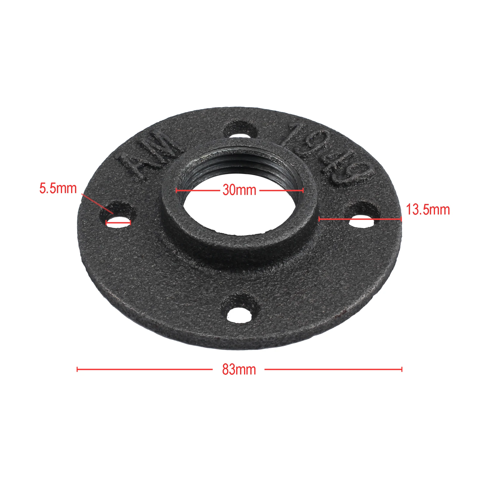 Proster 10 шт. 1 &quotкованые резьбовые напольные фланцы железные фитинги для труб