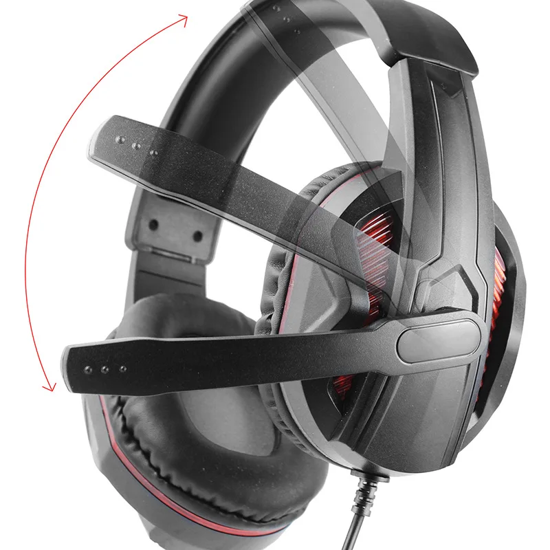 3.5Mm Gaming Headset With Led Light Microphone Stereo Earphones Deep Bass For Ps4 Xbox One Pc Computer Laptop | Электроника