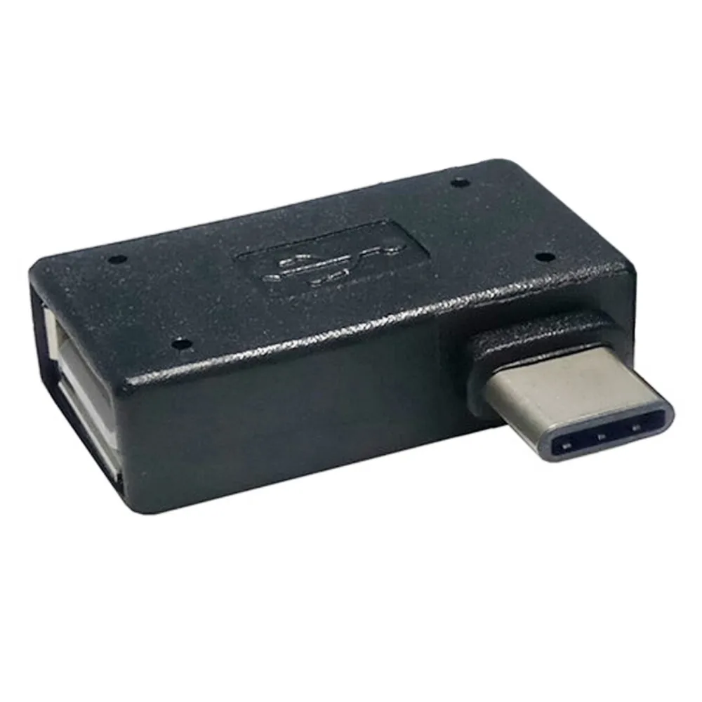 CYSM USB-C Type C to USB 2.0 Female OTG Adapter 90 Degree Right Angled for Mac book &amp Chrome Cell Phone Hua Wei | Компьютеры и офис