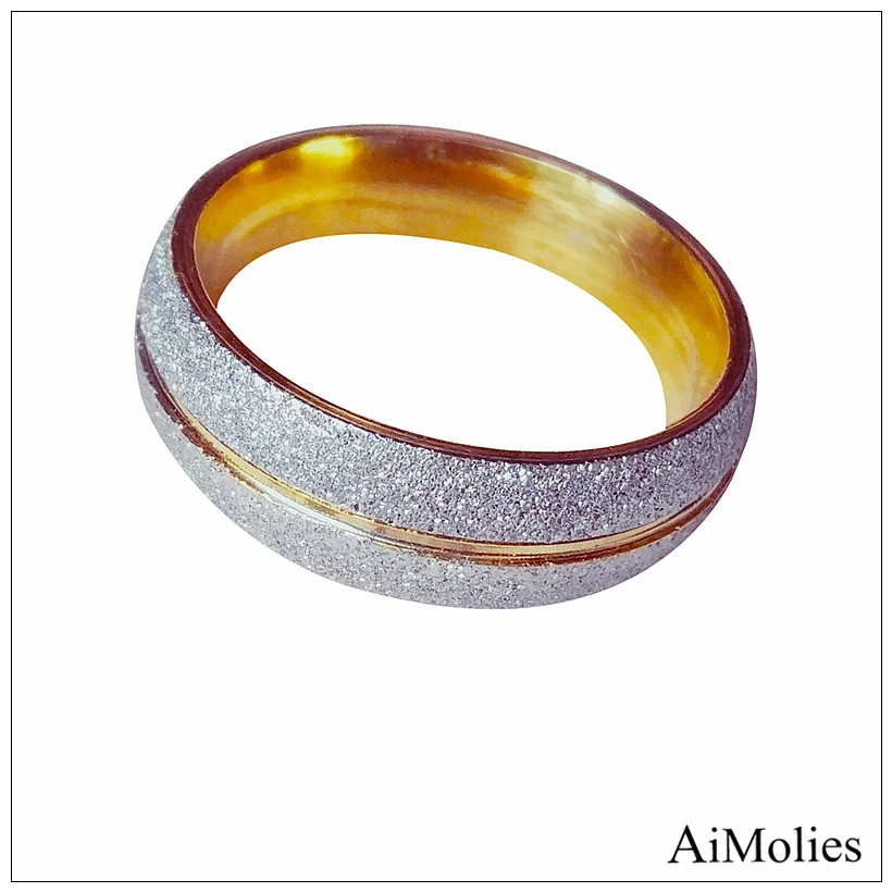 AiMoLies никогда не выцветает матовое кольцо из титановой стали A0001|rings for women|cool rings